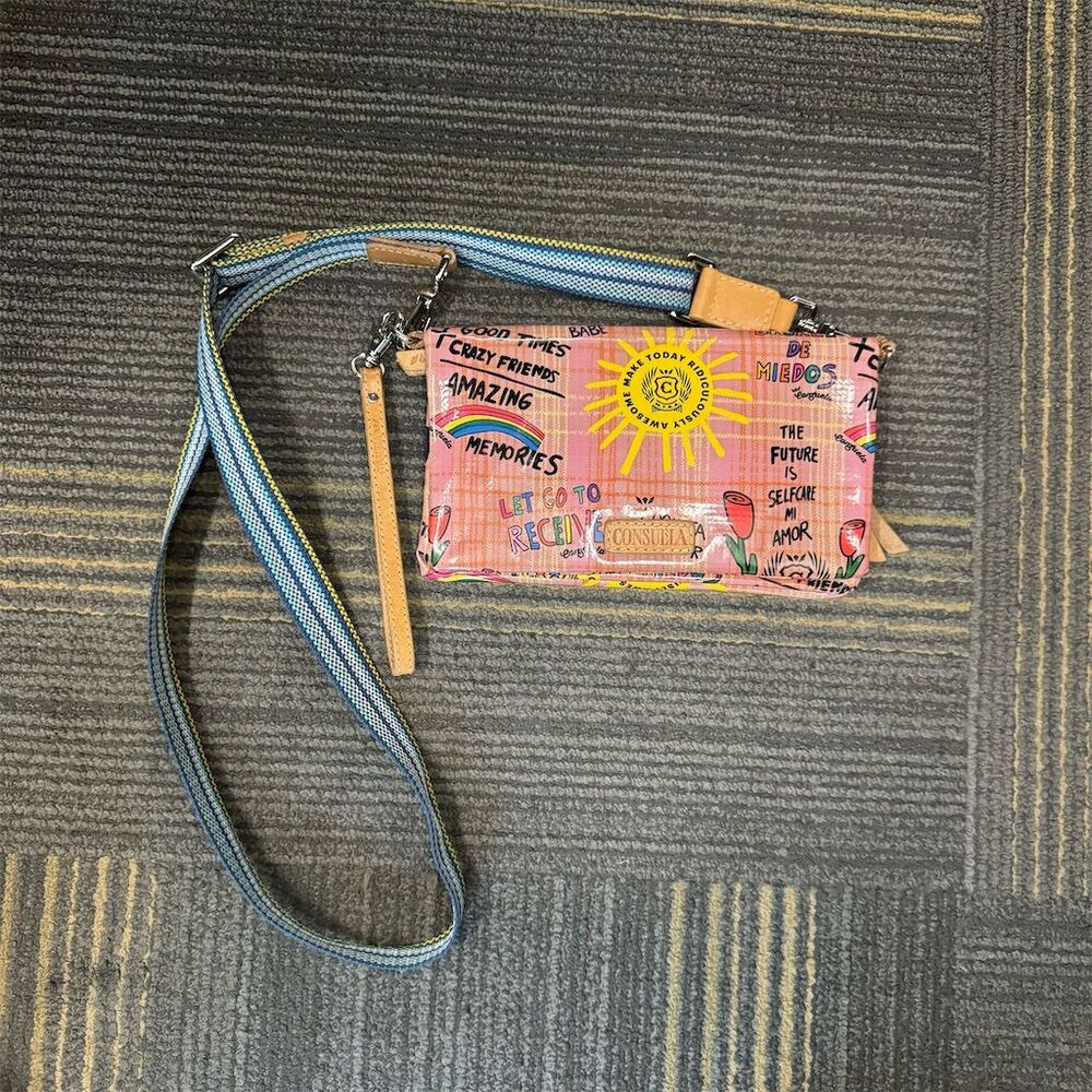 Consuela Nudie Uptown Multicolor Crossbody Wristlet for Women